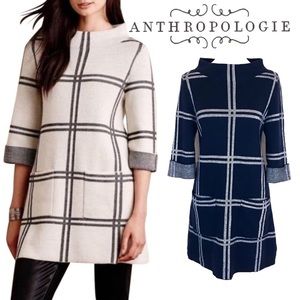 Anthropologie Moth Multi-color Paned Sweater Tunic